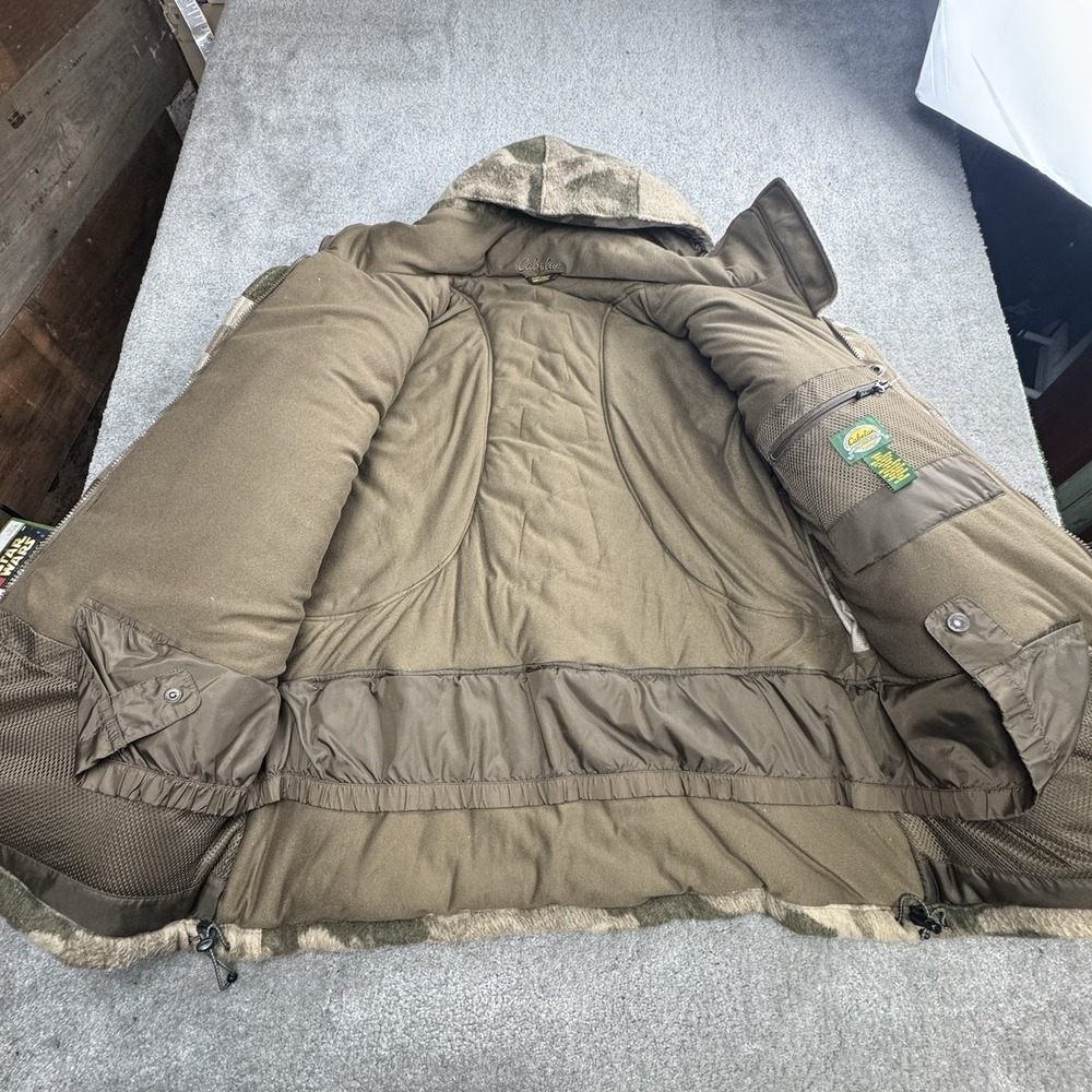 Cabela's Wooltimate Extreme Stand Hunter Insulated Parka Outfitter Camo XL - Picture 2 of 15